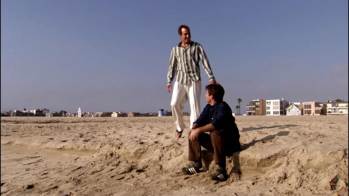 Michael, having a nice day  at the beach...