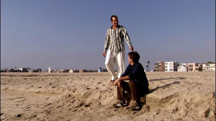 Michael, having a nice day  at the beach...