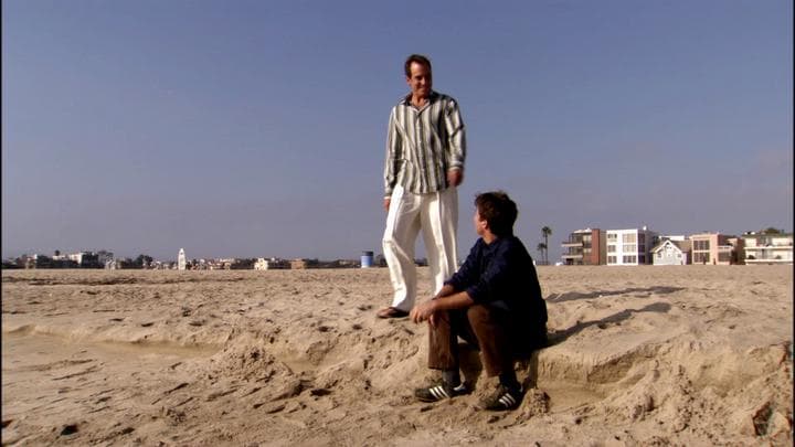 Michael, having a nice day  at the beach...