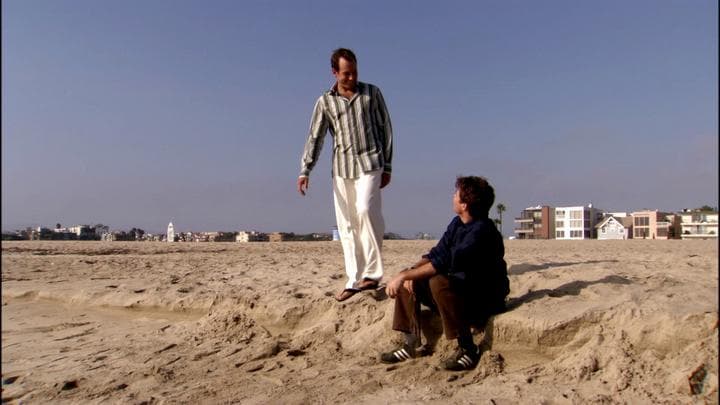 Michael, having a nice day  at the beach...