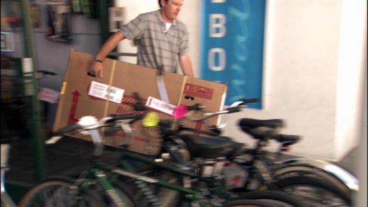 Michael went to get his son  a new bike to keep him from slipping away...