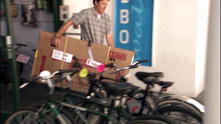 Michael went to get his son  a new bike to keep him from slipping away...