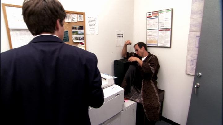 - It's in the big box in my office. Hey.  - Michael.