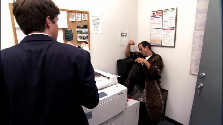 - It's in the big box in my office. Hey.  - Michael.