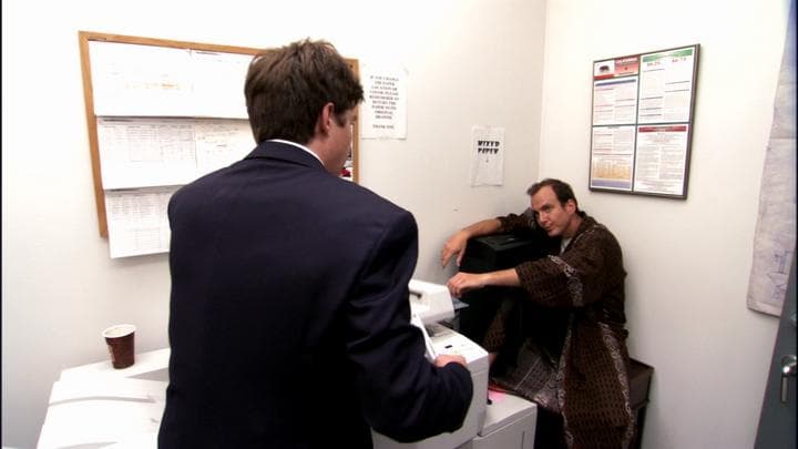 Gob, what are you doing here,  and why are you in a bathrobe?