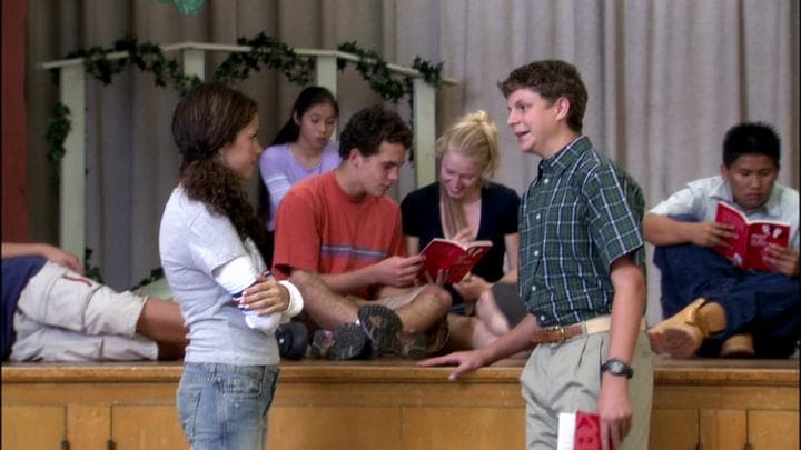 Michael's son, meanwhile, was  waiting with his cousin for first rehearsal.