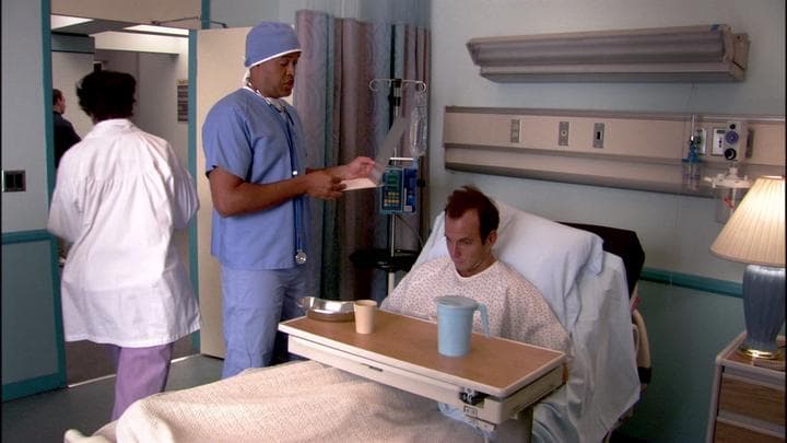 Gob learns how he survived  his stabbing.