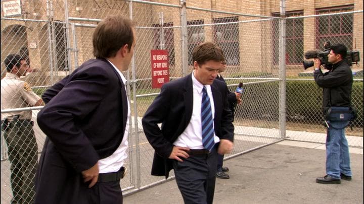 The next day, Michael  got a call to meet Gob at the prison.