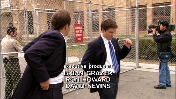 The next day, Michael  got a call to meet Gob at the prison.