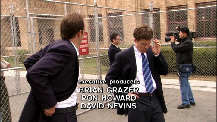 The next day, Michael  got a call to meet Gob at the prison.