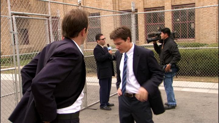 The next day, Michael  got a call to meet Gob at the prison.