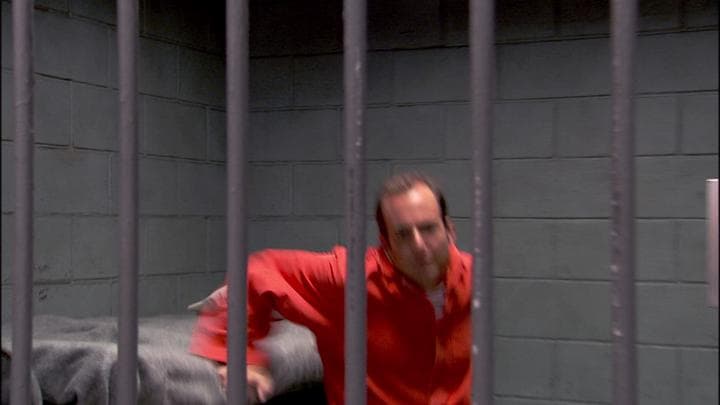 At the same moment,  Gob was ready to retrieve the key...