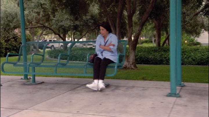 and that's when he recognized his mother's  fill-in housekeeper at a bus stop.