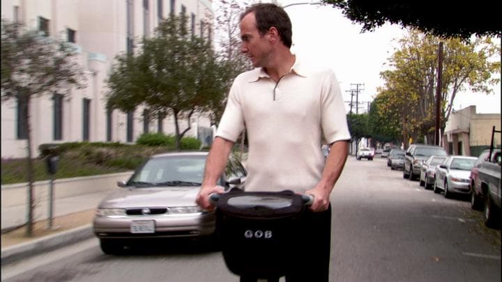 Gob raced to confront Tio,  with Michael in hot pursuit.