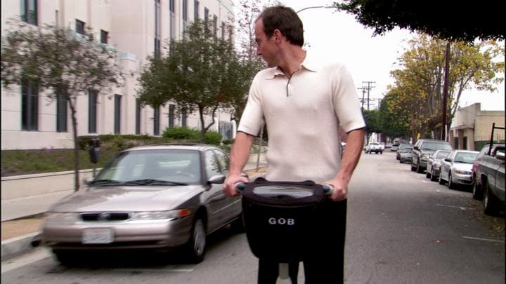 Gob raced to confront Tio,  with Michael in hot pursuit.