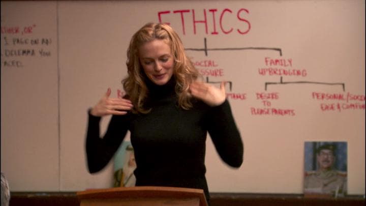 Welcome. I'm Ms. Baerly,  the ethics teacher.