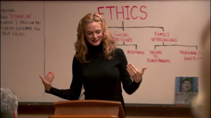 Welcome. I'm Ms. Baerly,  the ethics teacher.