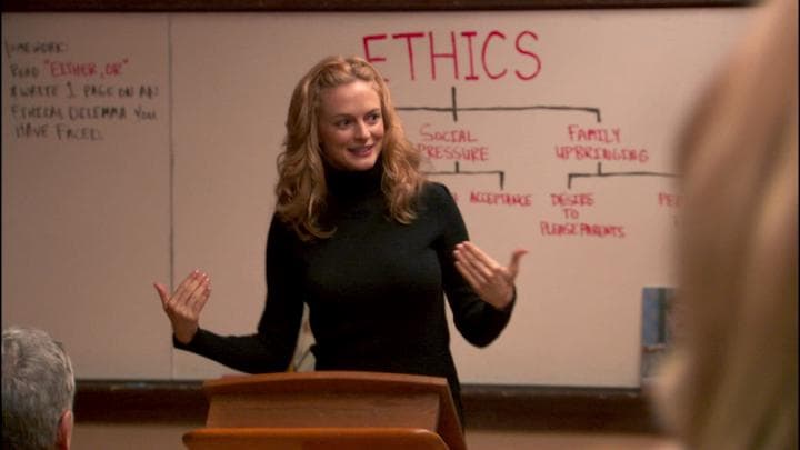 Welcome. I'm Ms. Baerly,  the ethics teacher.