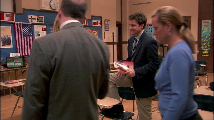 And so Michael got to know  his son's ethics teacher.