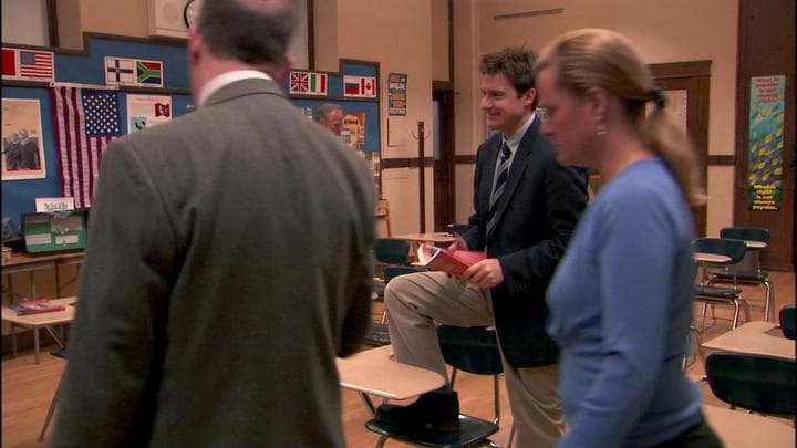 And so Michael got to know  his son's ethics teacher.