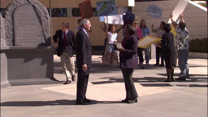 Michael, determined to expose Maggie,  hid to avoid tipping his hand.