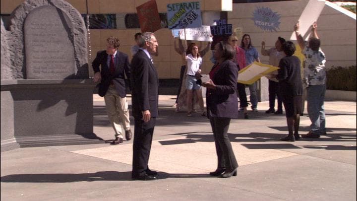 Michael, determined to expose Maggie,  hid to avoid tipping his hand.