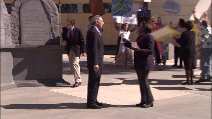 Michael, determined to expose Maggie,  hid to avoid tipping his hand.