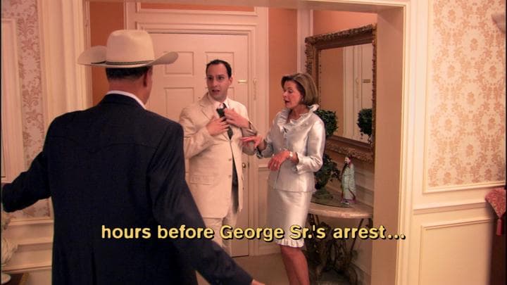 that right before George Sr.'s arrest,  he'd made a similar threat.