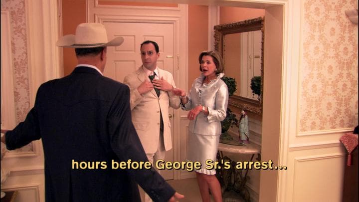 that right before George Sr.'s arrest,  he'd made a similar threat.