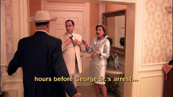 that right before George Sr.'s arrest,  he'd made a similar threat.