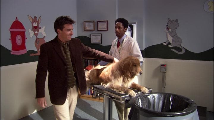 - Great.  - Although, dressing him up like a seeing-eye dog...