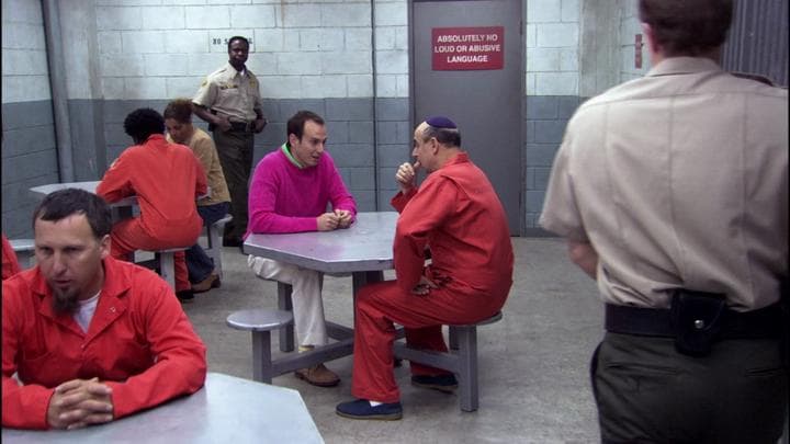 The next day, Gob visited his father...