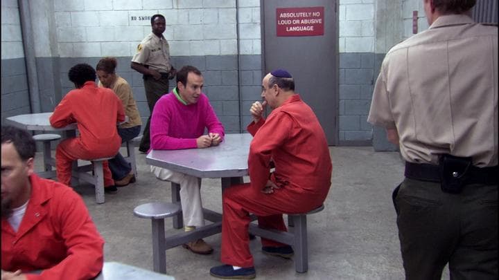 The next day, Gob visited his father...