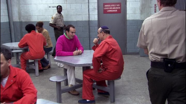 The next day, Gob visited his father...