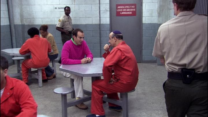 The next day, Gob visited his father...