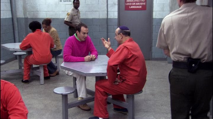 The next day, Gob visited his father...