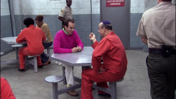 The next day, Gob visited his father...