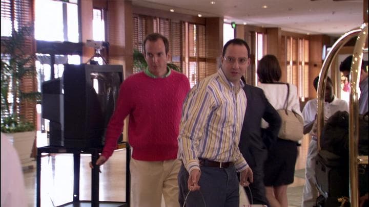 - What are you guys doing here?  - Oh, we're having Gob's bachelor party.