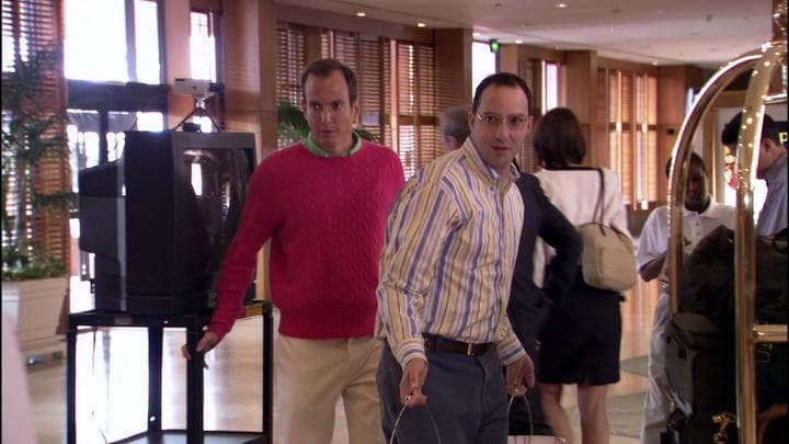 - What are you guys doing here?  - Oh, we're having Gob's bachelor party.