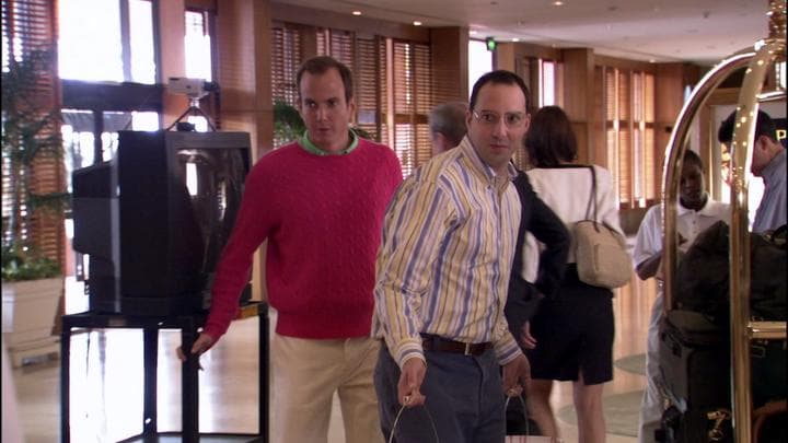 - What are you guys doing here?  - Oh, we're having Gob's bachelor party.