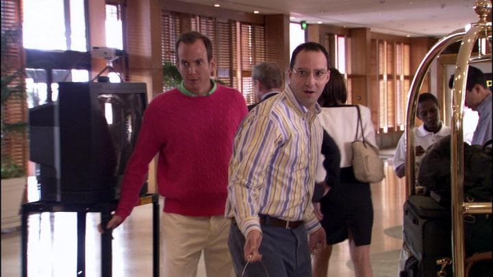 - What are you guys doing here?  - Oh, we're having Gob's bachelor party.