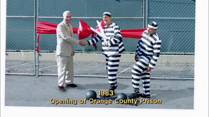 He even did so  for the prison he built...