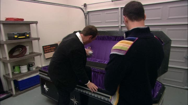 So, look, I'm gonna  get in this coffin.