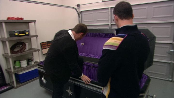 So, look, I'm gonna  get in this coffin.