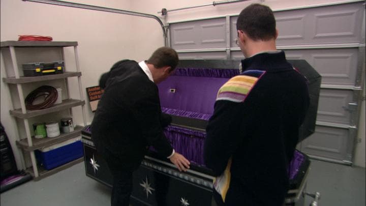 So, look, I'm gonna  get in this coffin.