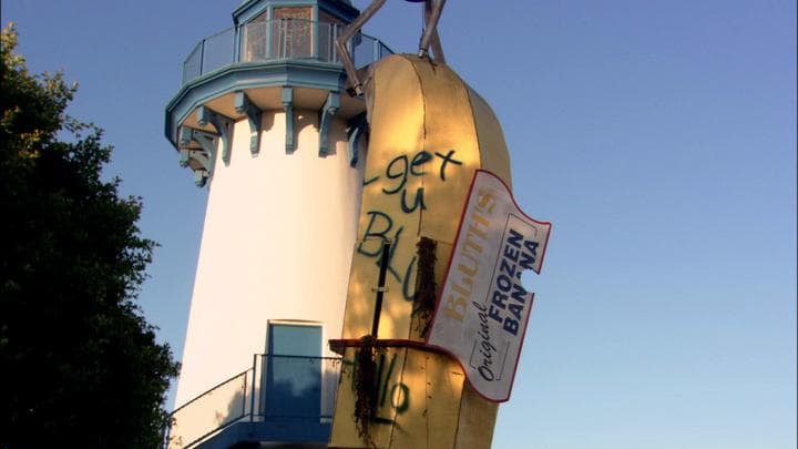 to retrieve the family-owned frozen banana stand  after it had been dumped in the bay...