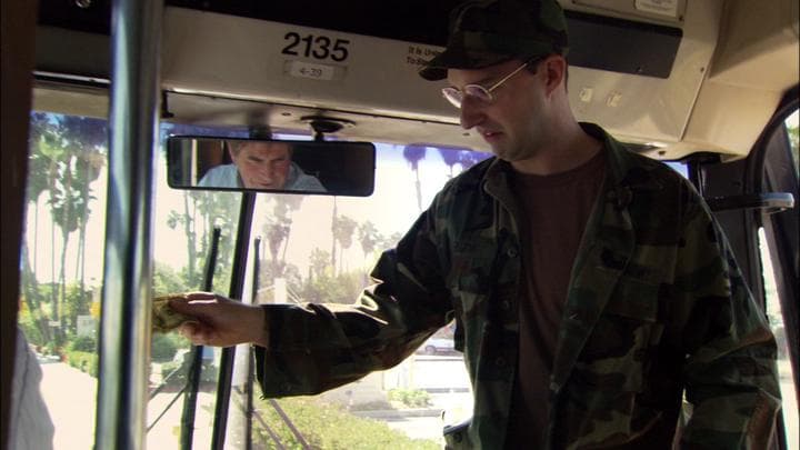 so Buster was taking  his very first bus ride.