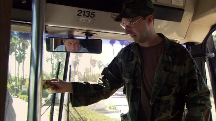 so Buster was taking  his very first bus ride.