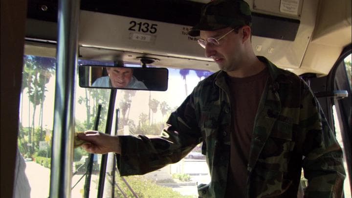 so Buster was taking  his very first bus ride.