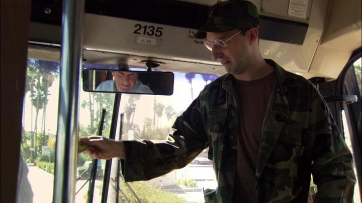 so Buster was taking  his very first bus ride.